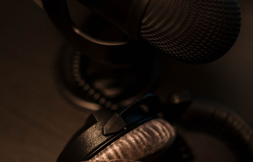 A creator's recording setup — keep the volume, keep your voice